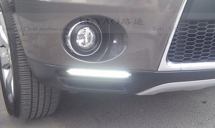 Светодиодные дневные ходосветильник drl для Mitsubishi outlander с желтыми указателями