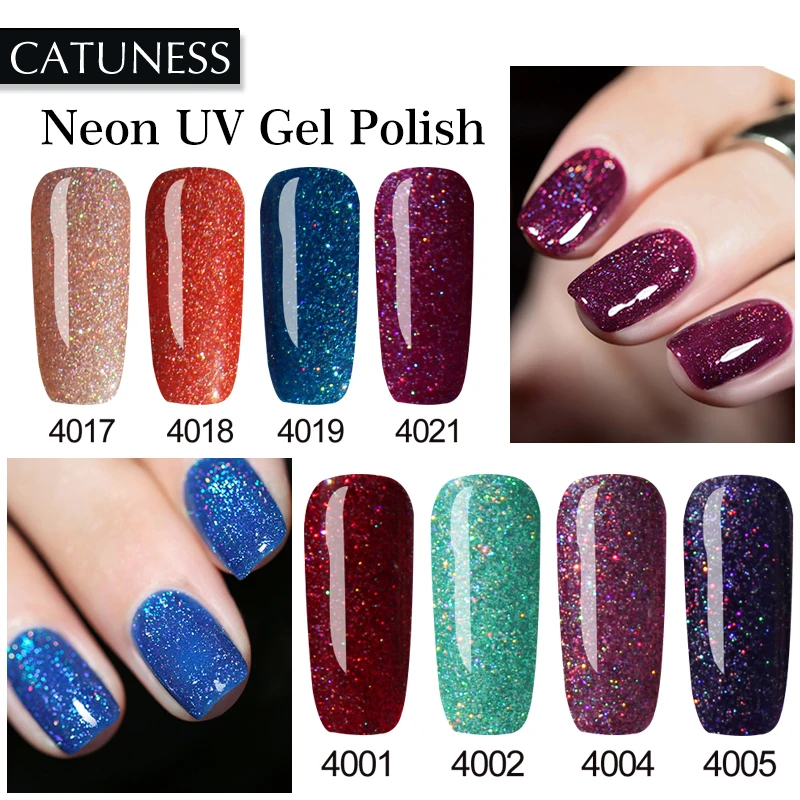 CATUNESS Lucky новые неоновые лак для ногтей замочить от УФ качество полу постоянный