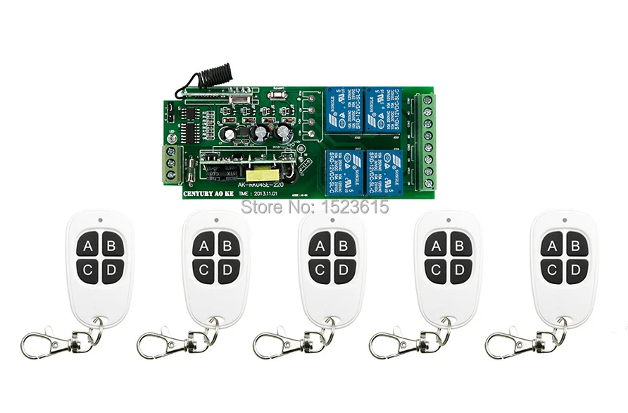 Новый AC85v ~ 250 V 110 220 230 4CH Радио пульт дистанционного управления Управление и 5 *