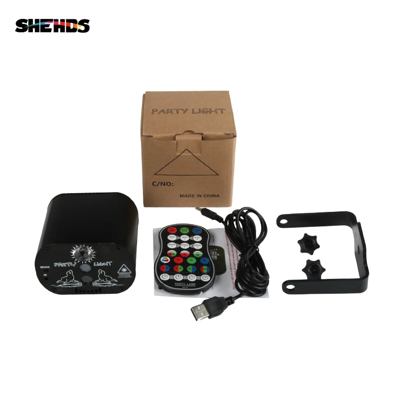 Лазерный светильник SHEHDS лучшего качества с зарядным кабелем Mini USB 60 для ночных клубов, дискотек, отелей, магазинов и вечеринок.