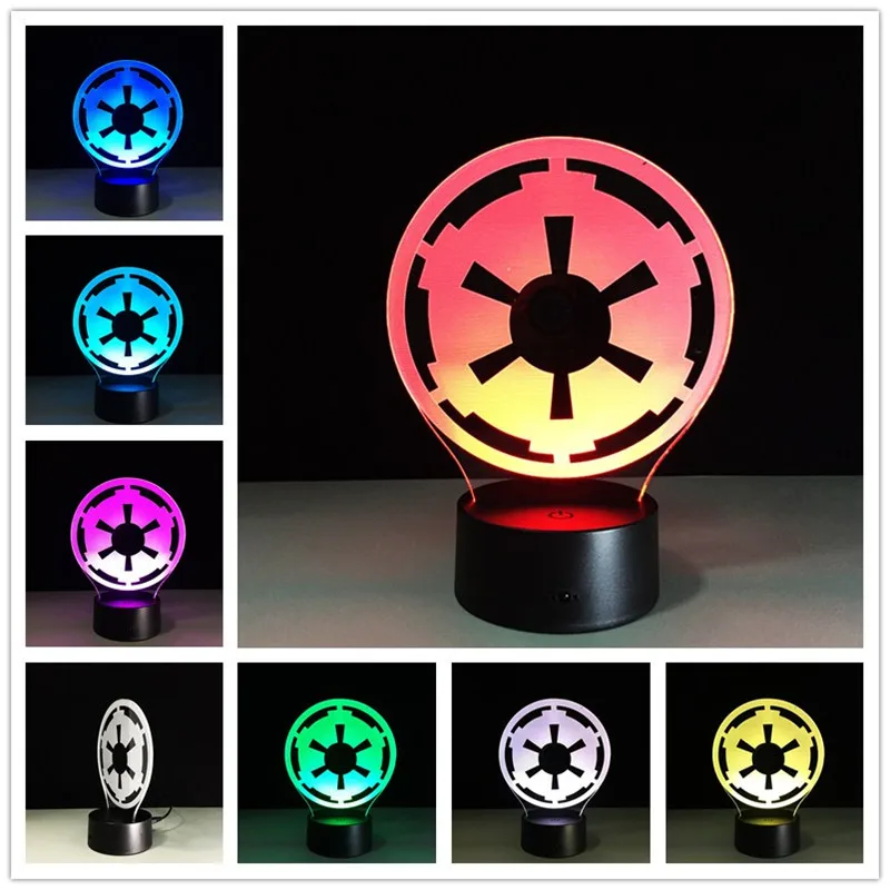 3D лампа сенсорная настольная Рождественские подарки для детей Декор видение Led USB