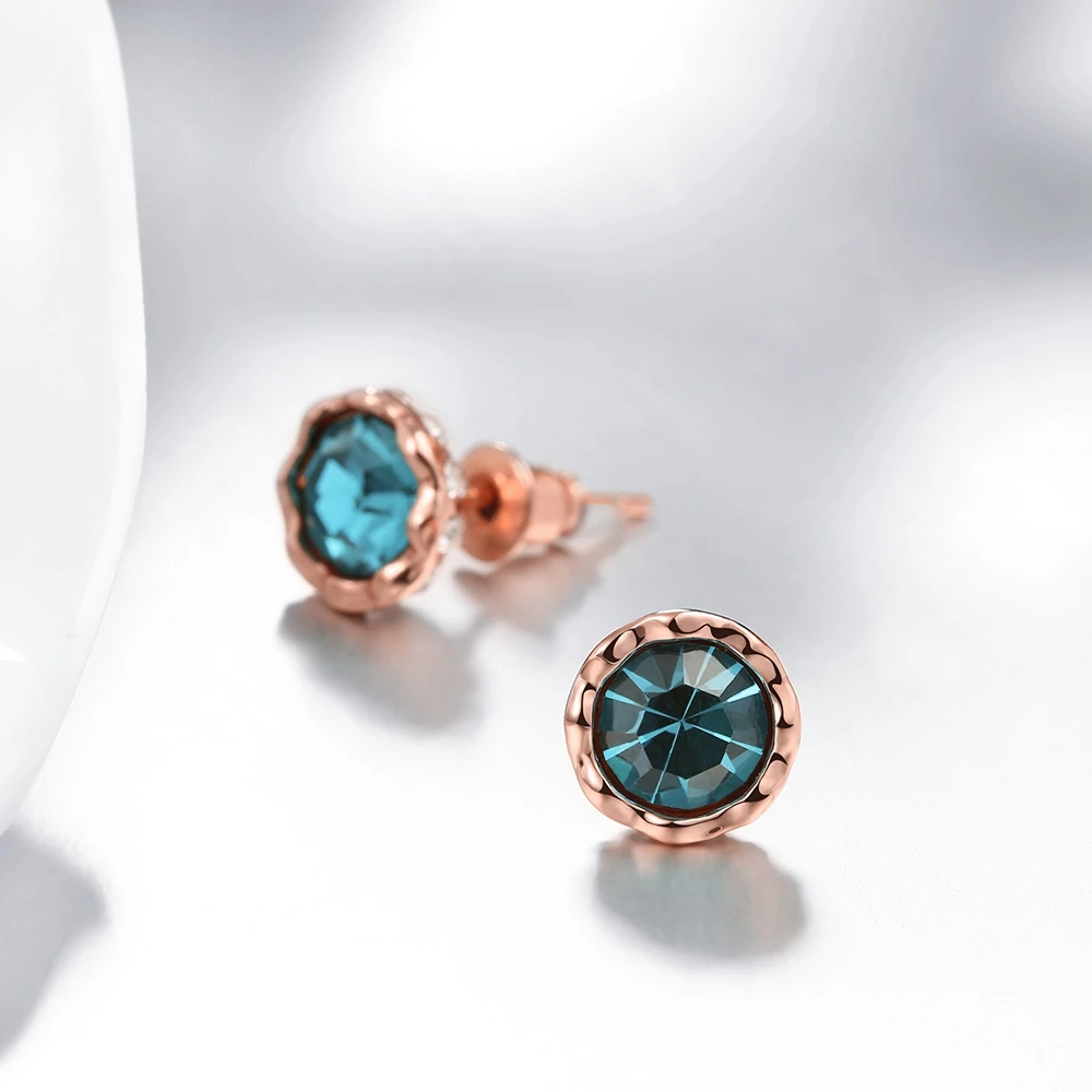 Модные популярные белый/синий/фиолетовый/красный/зеленый crystalStud серьги для