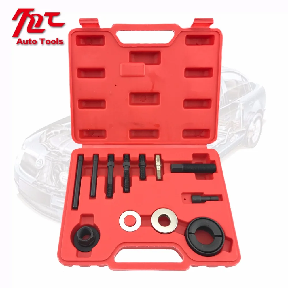 

Pulley Puller & Installer | 13pc Kit Power Steering Pump Remover Alternator AC