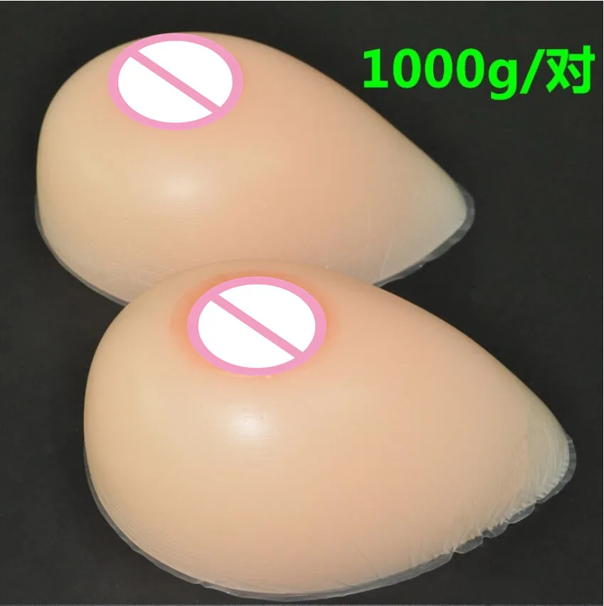 34DD/36D 1000g Silicone Breast forms Mastectomy Artificial Silicone Fake Breast For Crossdressers And Transvestites