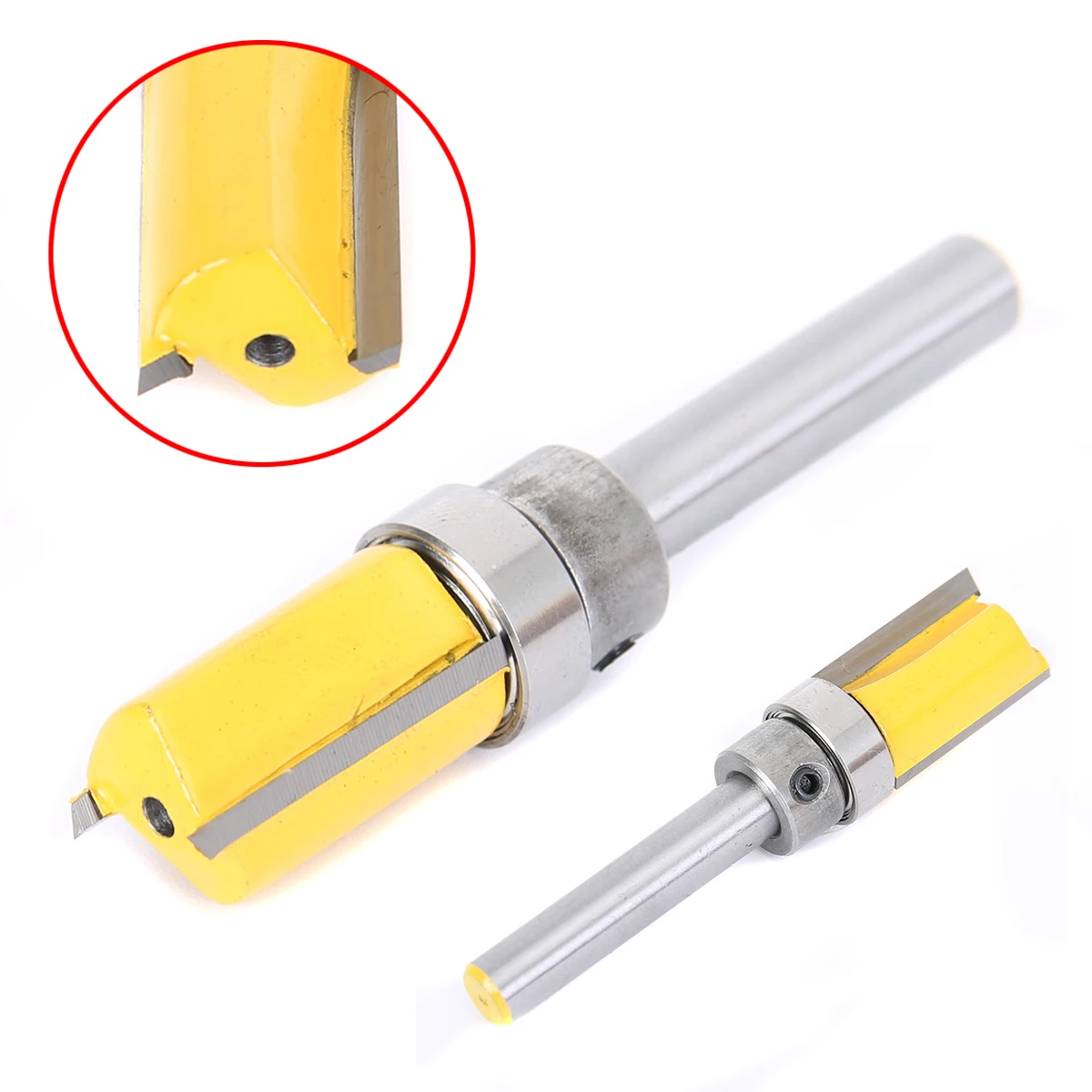 

OSSIEAO 1/4'' Shank Top Bearing Flush Trim Woodworking Milling Cutter Router Bit
