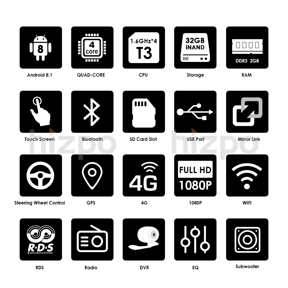10 1 &quotУниверсальный 2 din Автомобильный dvd-радиоплеер навигация gps Android7.1 ГБ + 32 DAB