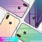 Чехол MRELF для Huawei Honor 9 Lite 8X силиконовый цветной стеклянный чехол для Huawei Honor 8X 8A чехлы для телефонов Honor 9 Lite Light