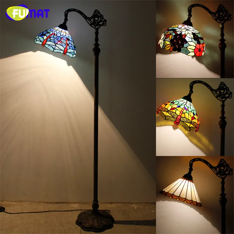 Витражная торшер FUMAT в винтажном стиле подставка для рыбалки барокко светильник