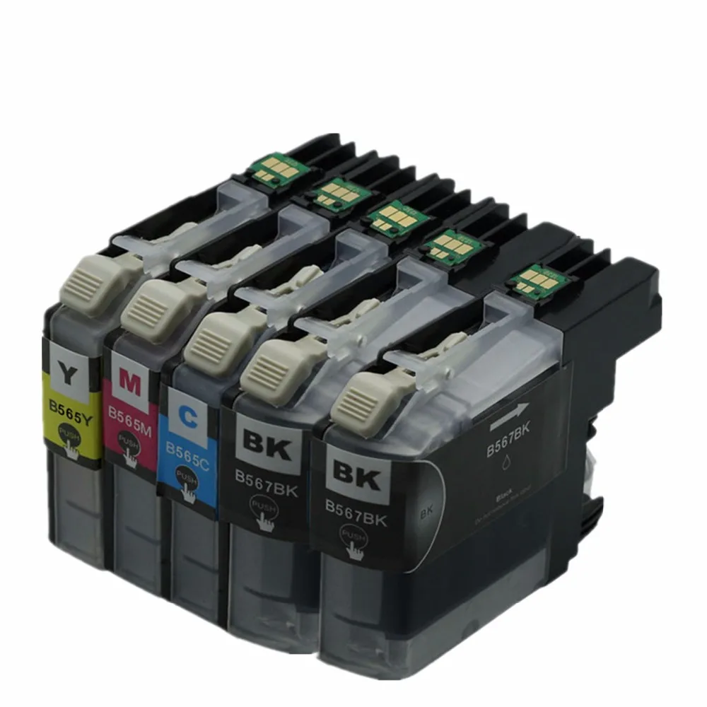 Чернильный картридж LC567 сменный для MFC J2310 LC 567 XL LC567XL LC565 MFCJ2310 MFCJ2510|ink cartridge|replacement