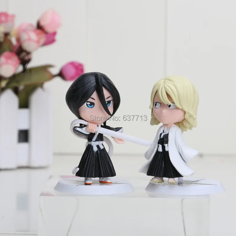 6 шт./компл. 7 см Аниме Bleach Ichigo Ulquiorra cifer Renji Ichimaru Gin Toushirou ПВХ фигурки игрушки куклы |