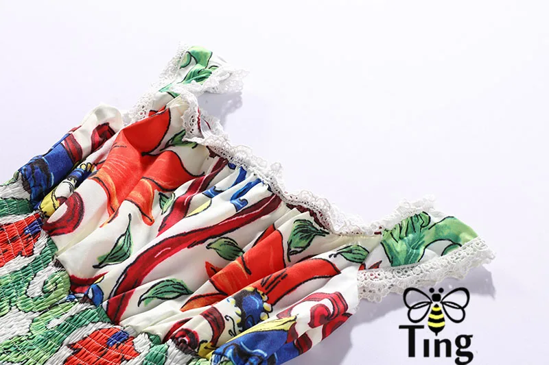 Tingfly подиумное дизайнерское платье макси с цветочным принтом летнее сексуальное кружевное длинное платье с вырезом лодочкой в стиле пэчворк платья для вечеринок повседневные модные платья
