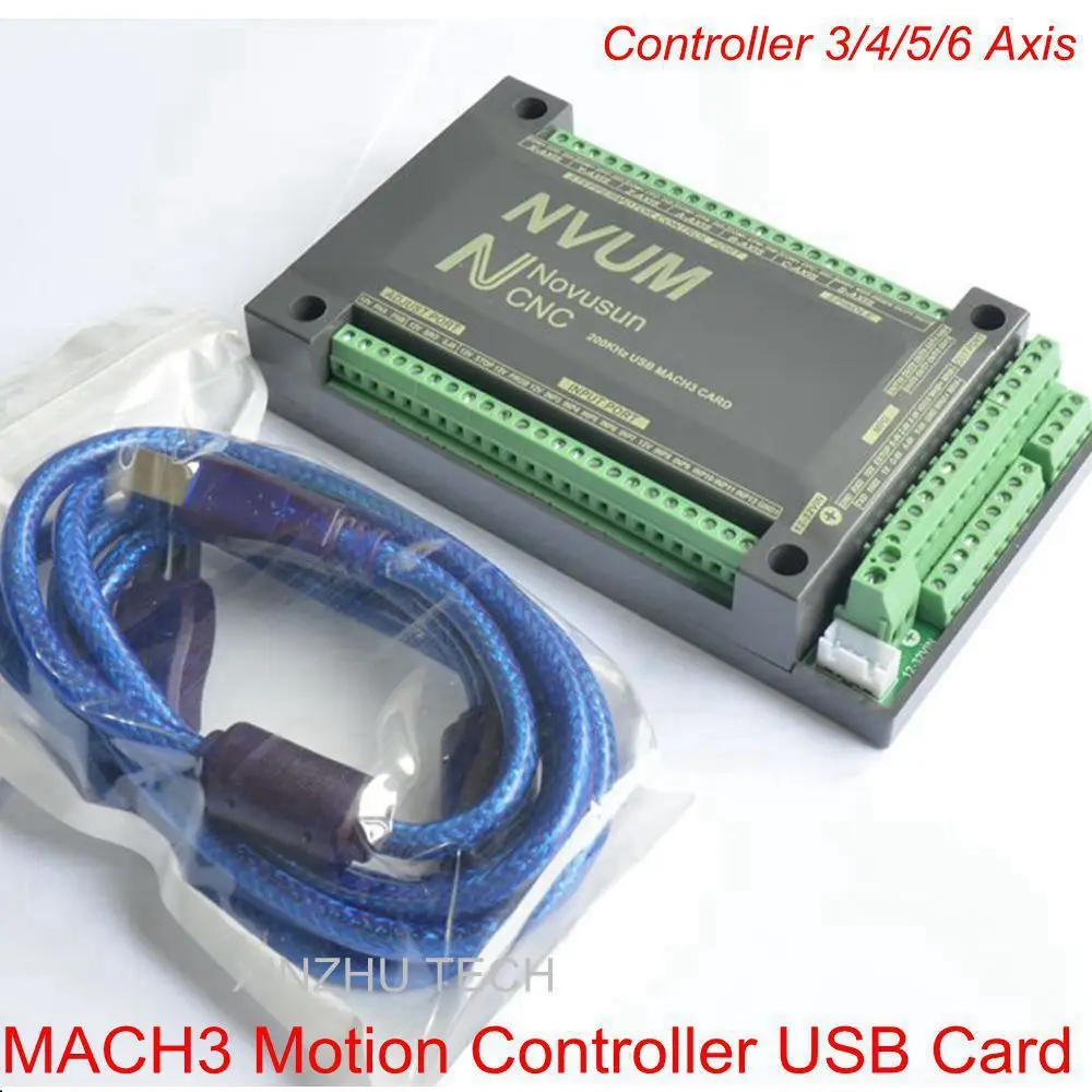 USB-карта MACH3 NVEM 3 контроллер 3/4/5/6 осевой ЧПУ движения 250 кГц коммутационная плата