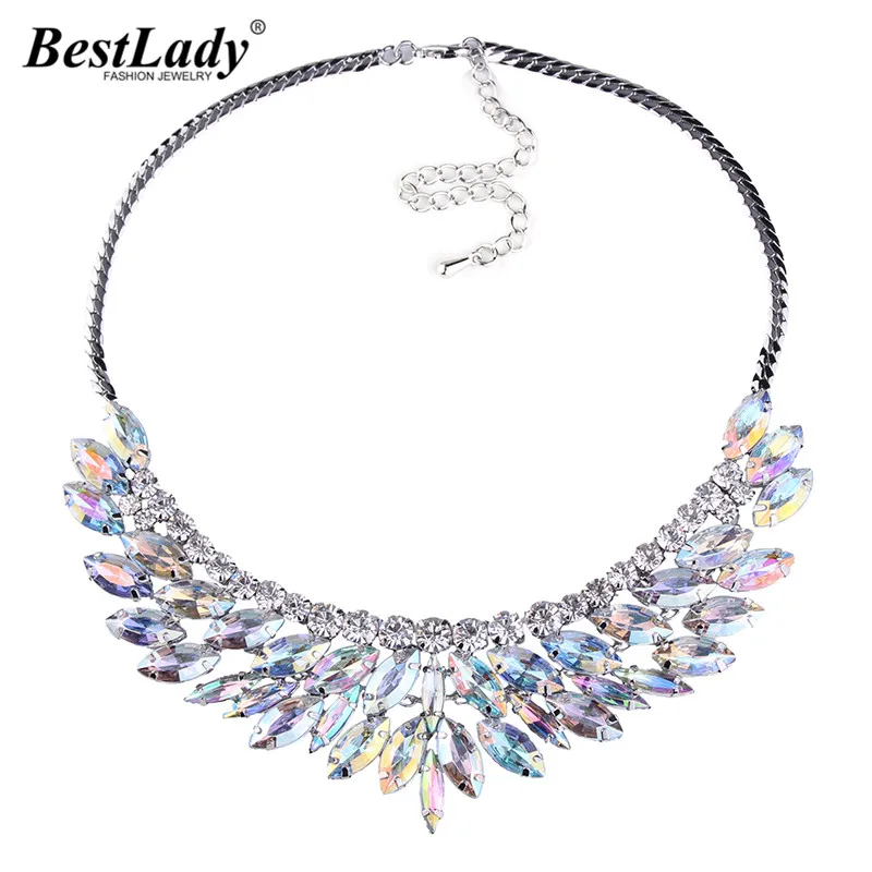 Лучшее дамское Новое поступление AB цветное богемное модное Макси ожерелье и