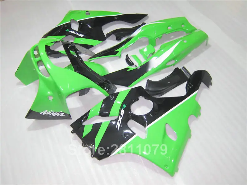 Aftermarket Частей Тела обтекатель комплект для Kawasaki Ninja ZX6R 94 95 96 97 цвета: зеленый