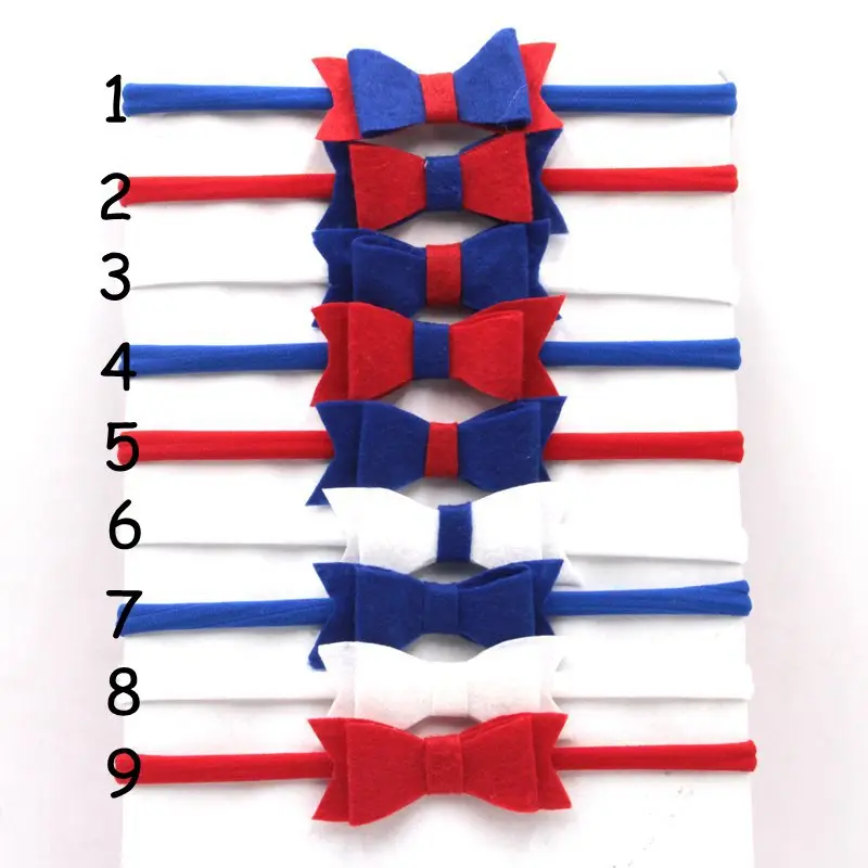 Эластичная нейлоновая повязка на голову с бантом 10 шт./лот из нетканого материала