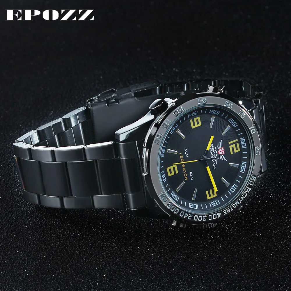 Для мужчин спортивные Часы Повседневное кварц часы стали Группа