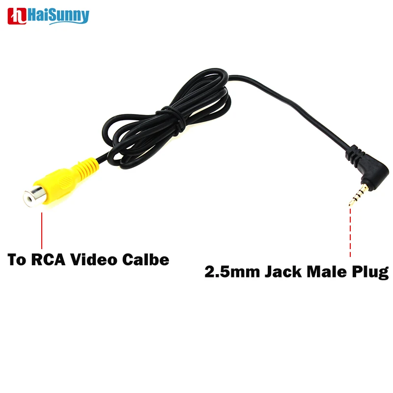 

Автомобильный адаптер HaiSunny с RCA на AUX 2,5 мм AV в кабеле ДЛЯ парковочной камеры заднего вида для GPS Планшета Телефона