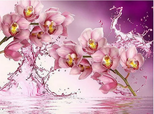 Вышивка крестиком полный DiamondNeedlework Кристалл 5d diy алмазов картина красивая воды