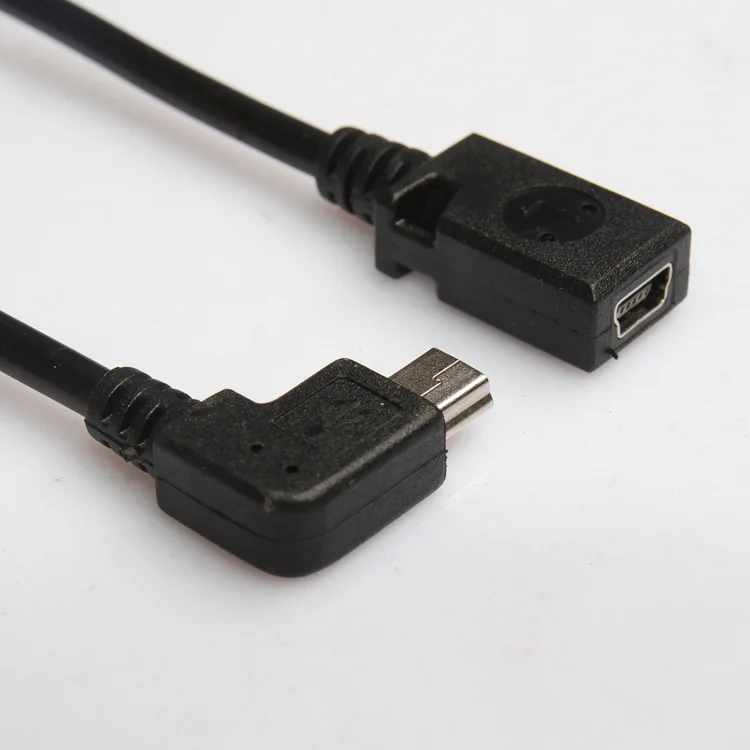 Угловой переходник mini USB 5p папа мама под углом 90 градусов 200 шт./лот|usb printer adapter|adapter