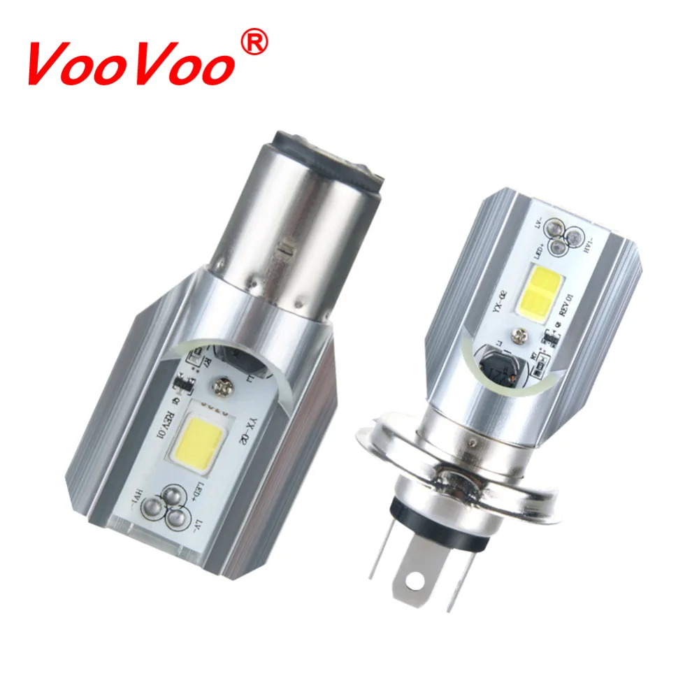 VooVoo Автомобильные фары BA20D / H4 LED HS1 COB мотоциклетные ближнего/дальнего света лампы