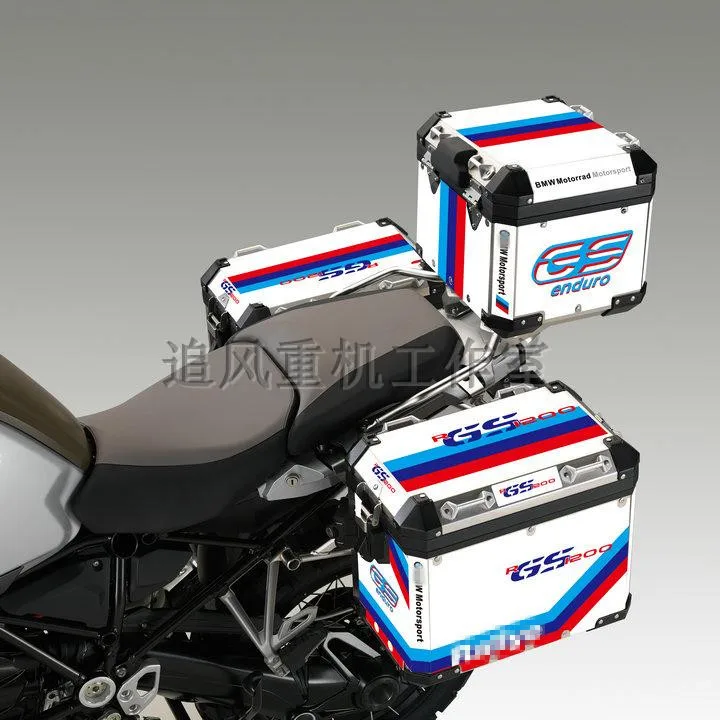 1 Набор из приключениями задний багажник мотоцикла стикеры глобальной R1200GS F800GS F700GS(для рама из алюминиевого сплава использования - Цвет: style