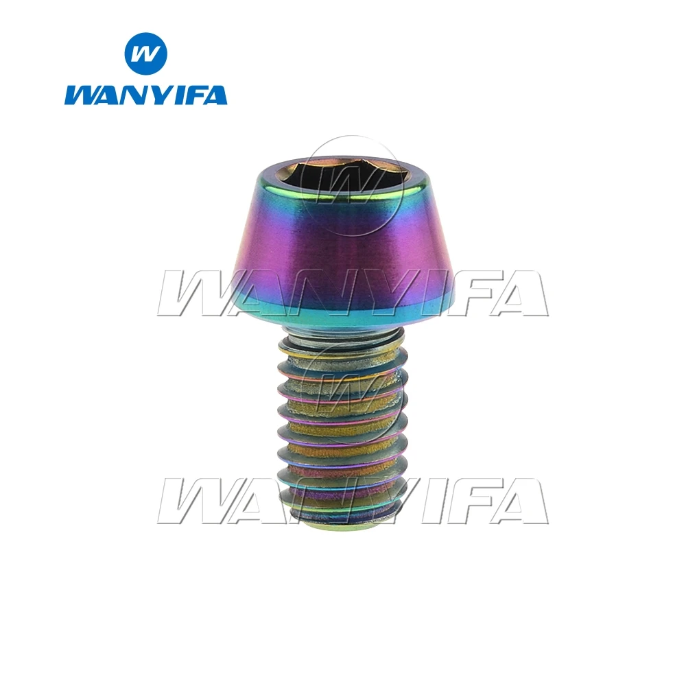 Титановый болт Wanyifa M6x 10 15 16 18 20 25 30 35 40 45 50 55 60 65 мм шестигранный ключ с конической