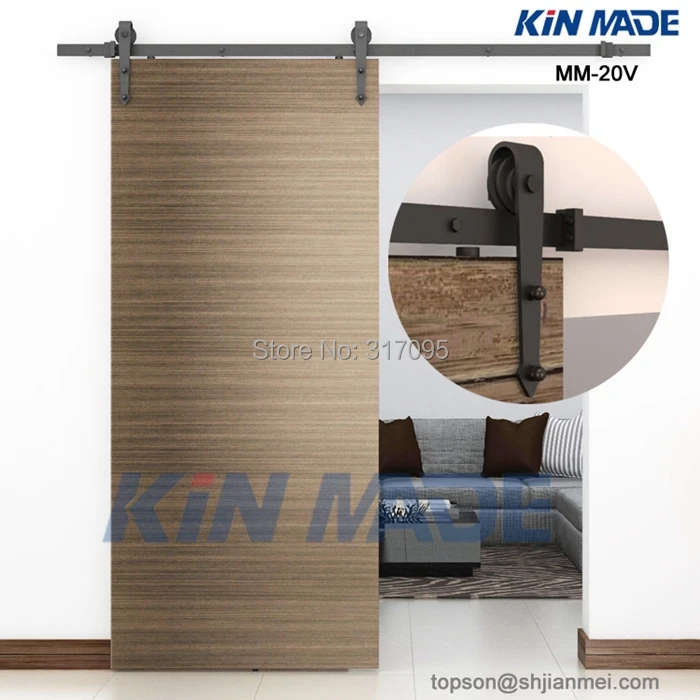 Настенная деревянная раздвижная дверь в форме стрелы|slides|system |