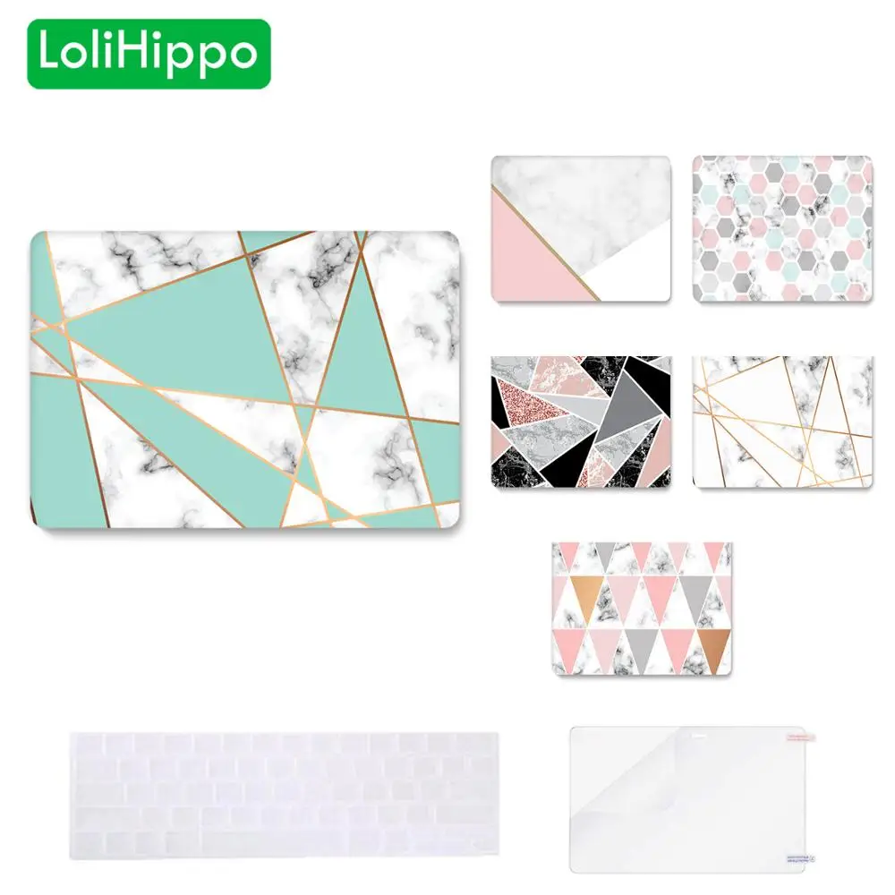 LoliHippo Геометрическая серия Защитный футляр для ноутбука Apple Macbook Air Pro 13 3 дюймов