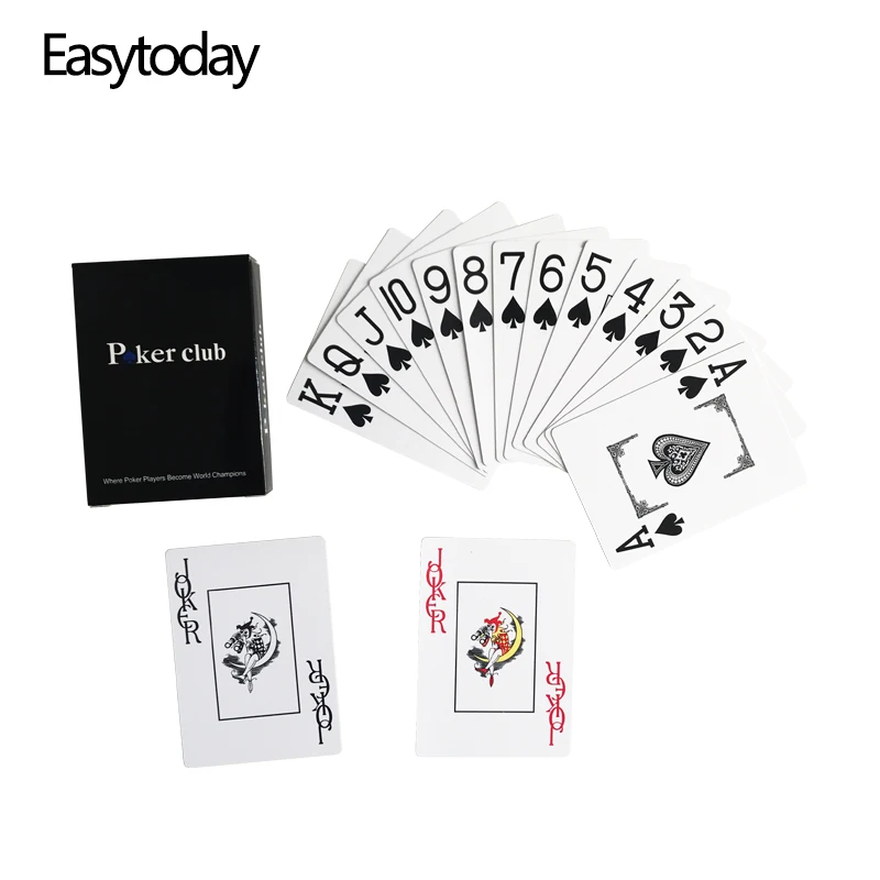 Easytoday 1 шт./компл. водонепроницаемые пластиковые игральные карты баккара