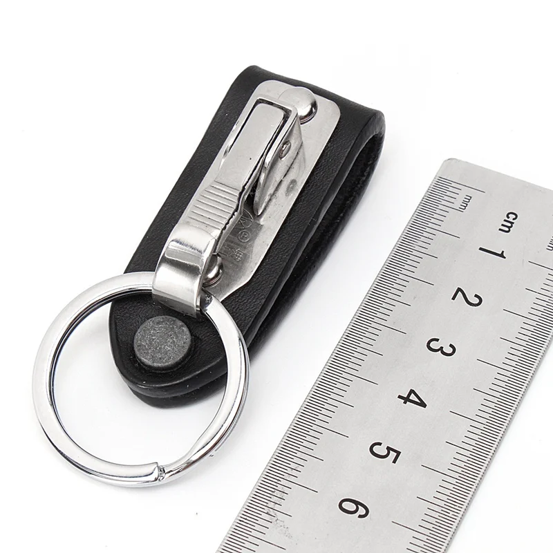 Держатель для ключей деловой стиль мужской пояс висящий Съемный брелок из