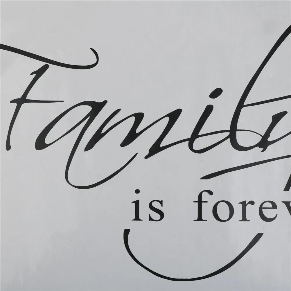 1set Family is Forever Word Music Theme Wall Sticker Bedroom Decor &amp Dancing Note Removable | Дом и сад