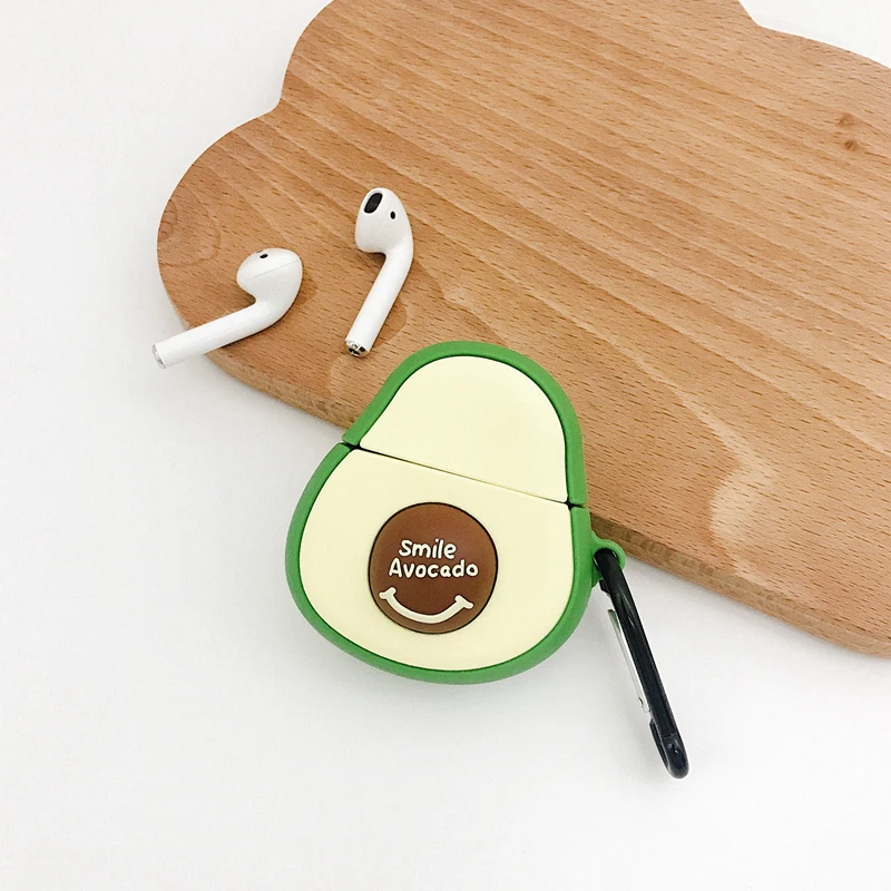 GlamPhoneCase милый авокадо Airpods1/2 поколение защитный чехол Apple беспроводная Bluetooth гарнитура коробка