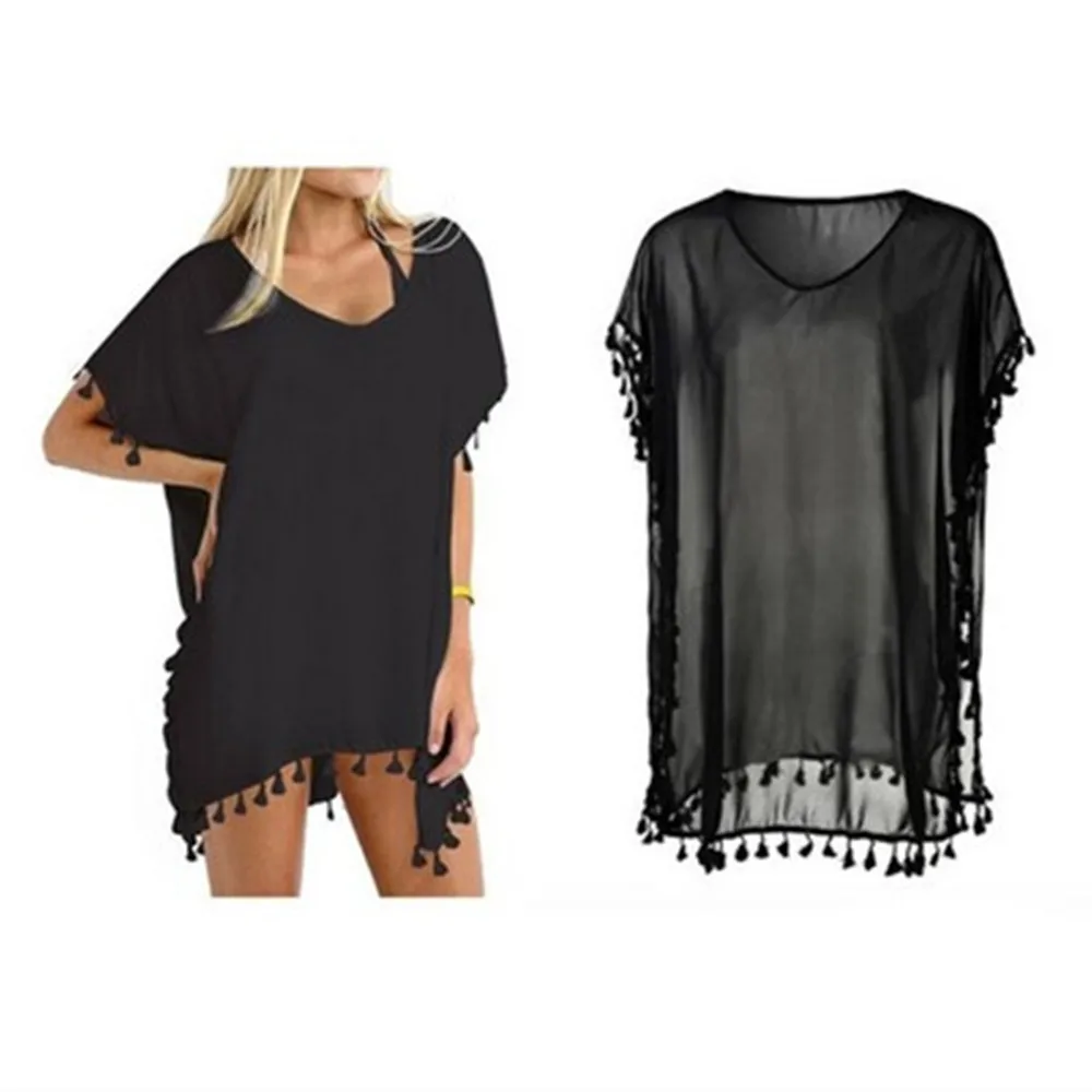 2019 Casual Women Solid Black Short Sleeve shirts Summer style Split High Low Long Back Round Neck Blouse Loose Shirt Blusas | Женская
