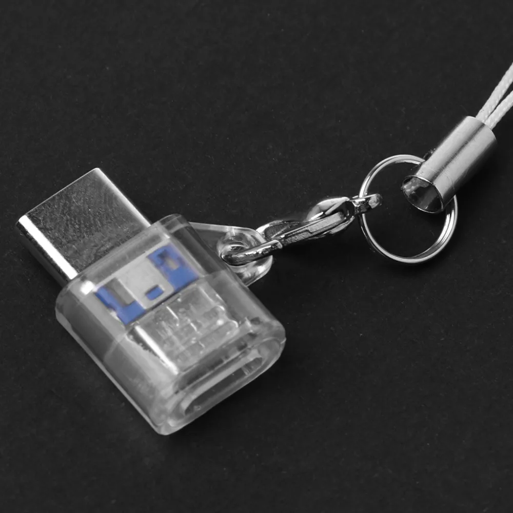 Переходник с разъемом папа на мама Mini USB 3 1 брелоком для телефонов Samsung Huawei LG Xiaomi