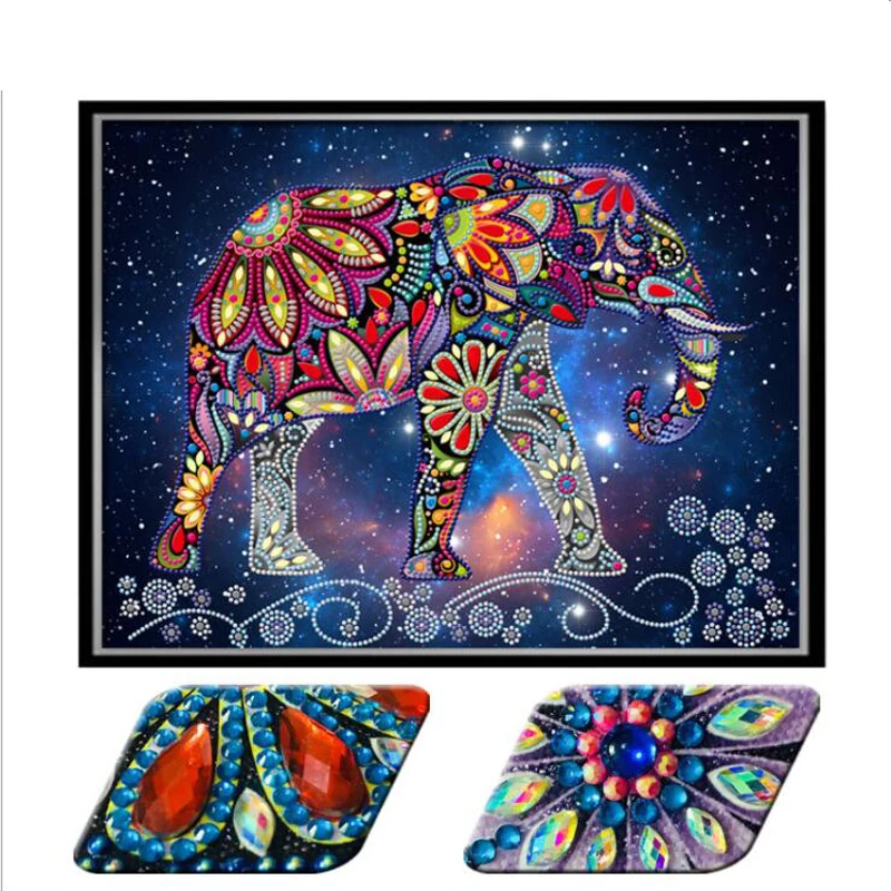 

Special-shaped Diamond Mosaic,Animal,Elephant,Pictures of Rhinestone,5D,Diy,Diamond painting,Embroidery New