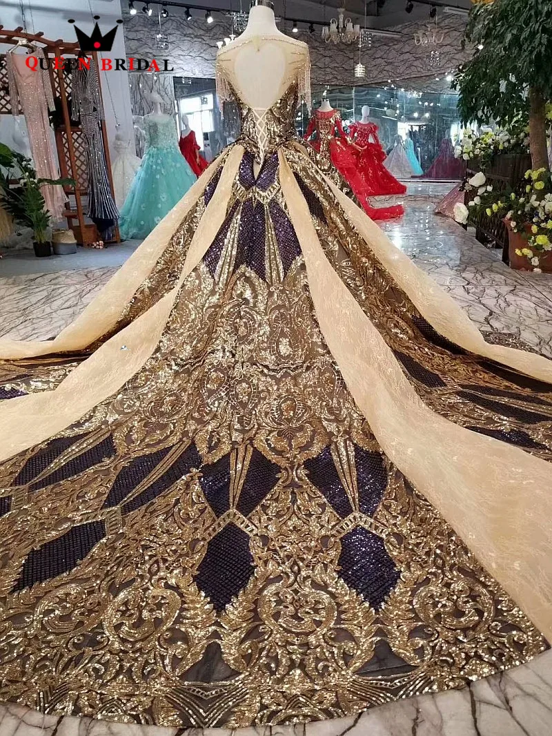 Халат De Soiree 2019 линия Кепки рукава кристалл бисерное кружево блестки банкет
