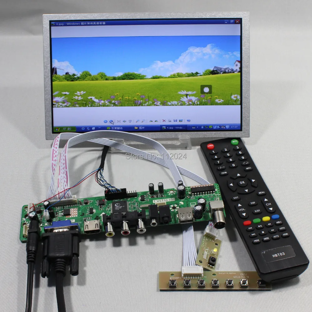 TV PC HD MI CVBS RF USB аудио плата драйвера ЖК дисплея 8 9 дюйма HSD089IFW1 1024x600 панель|board board|board