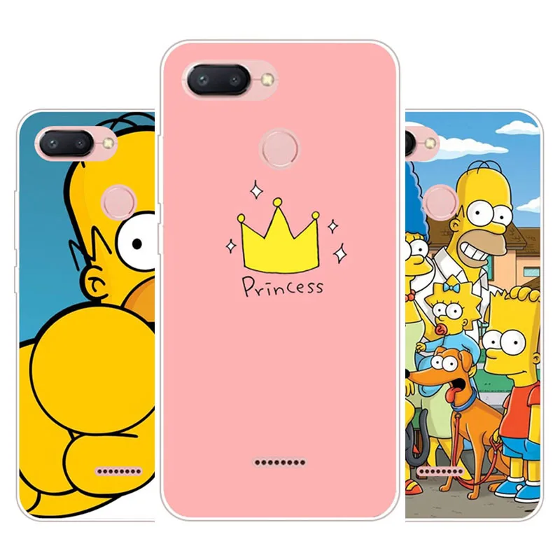 xiaomi redmi 6 Case Silicon Joy crown cartoon Painting Soft TPU Back Cover for protect Phone cases |