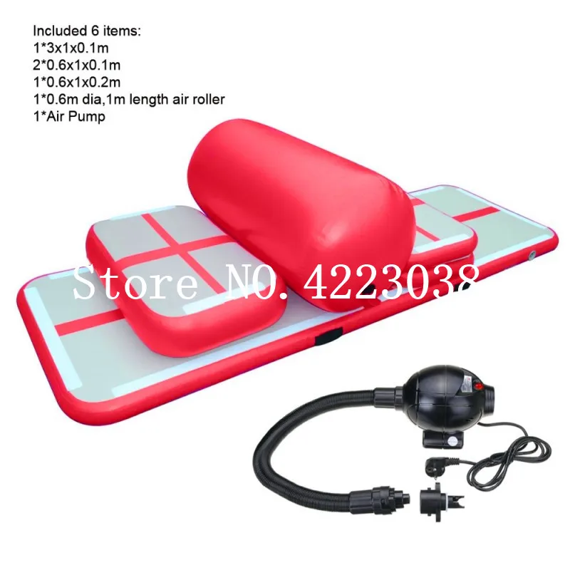 Pаспродажа Бесплатная доставка, набор надувных ковриков для фитнеса (6 шт.)