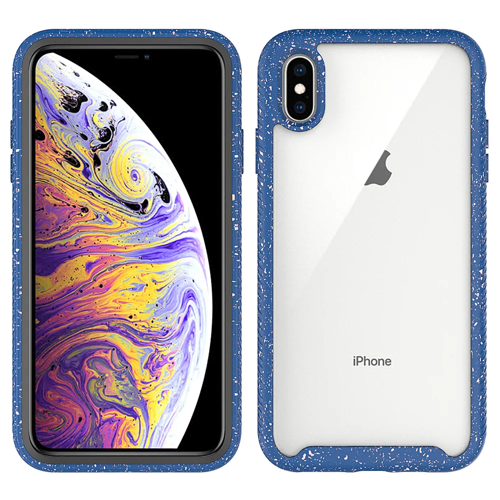 Противоударный гибридный защитный ТПУ бампер Прозрачный чехол для iPhone 11 Pro Max XS MAX XR 11 8 7 6 Plus противоударный силиконовый роскошный чехол для телефона