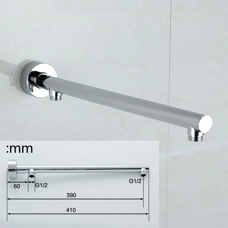 Wall Mounted Chrome Ultrathin Square 8&quot Shower Head + Brass Arm 150cm Srainless Steel Hose | Обустройство дома