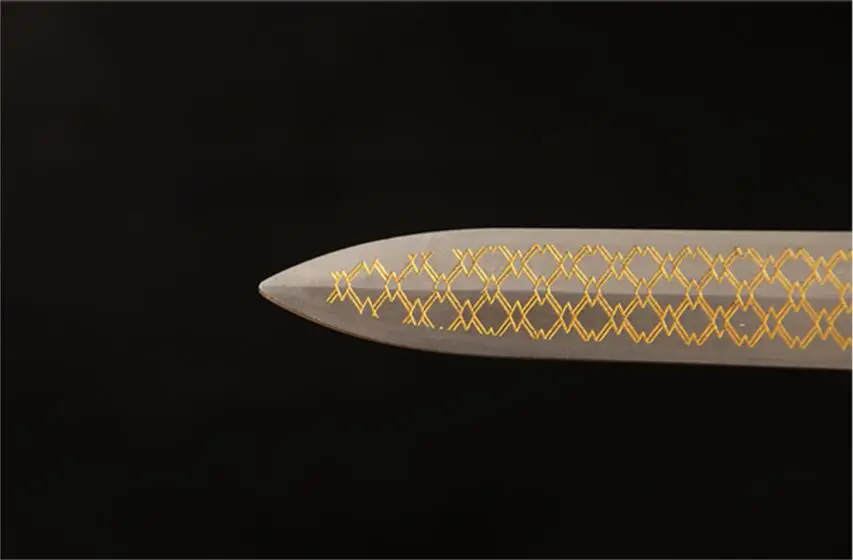 Замечательный меч HanJian Katana с заточенным лезвием из 1090 углеродистой стали кожаный