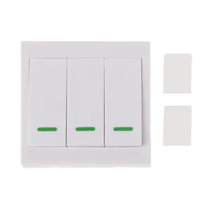 Беспроводной дистанционный передатчик для настенной панели, 433 МГц, RF 1 2 3 кнопки, переключатель дистанционного управления, липкий умный передатчик для настенной панели