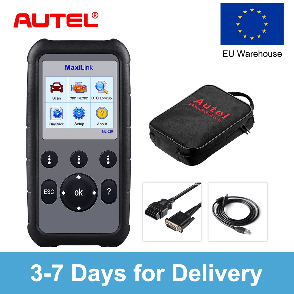 Autel MaxiLink ML629 OBD2 автоматический сканер диагностический инструмент автомобильный диагностический сканер Eobd Automotivo Automotriz Автомобильный сканер
