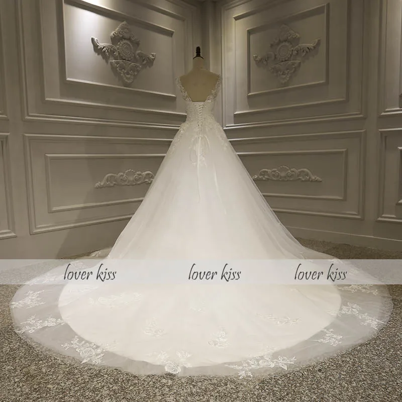 Любовник Поцелуй Vestido De Noiva свадебное платье 2021 одежда с кружевами и жемчугом