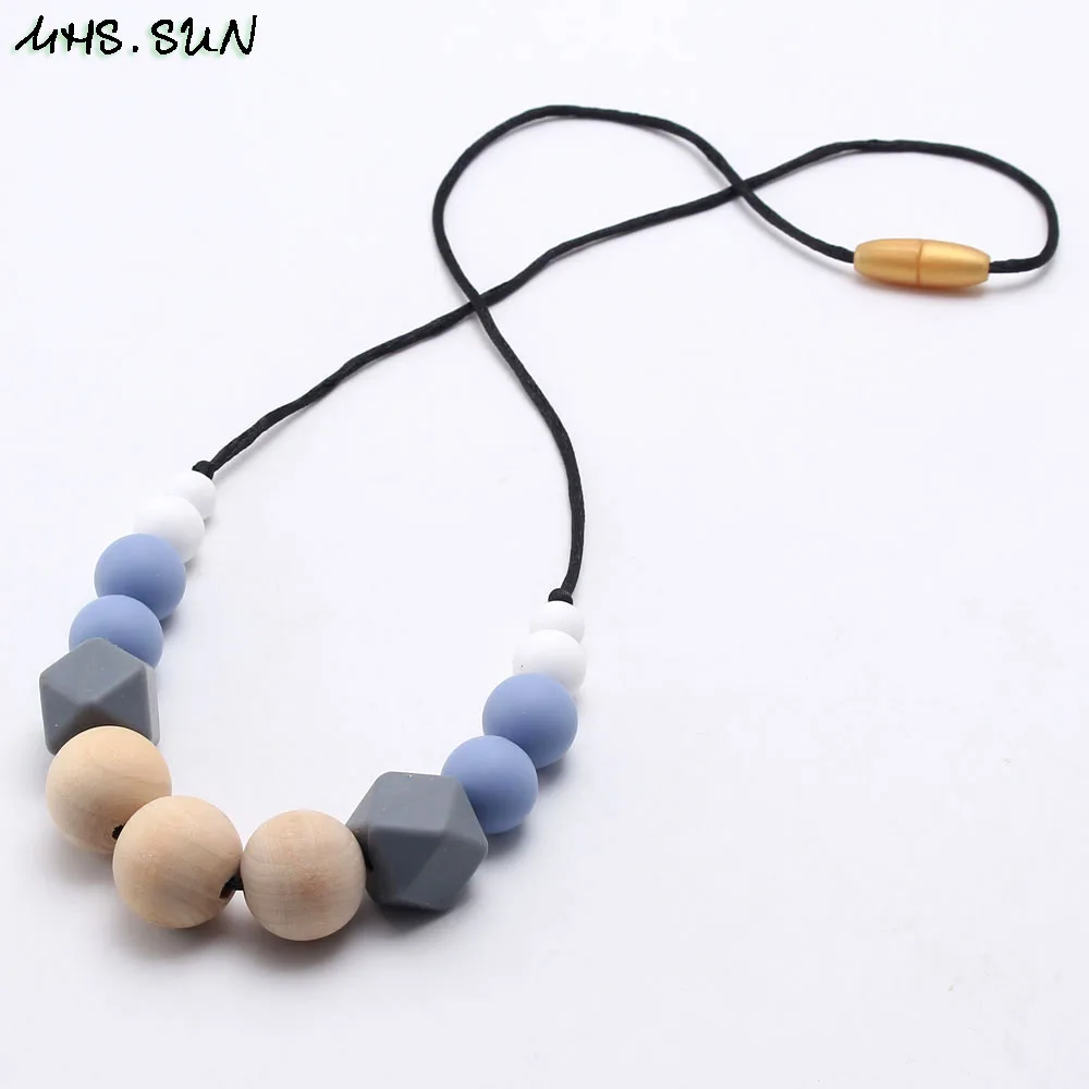 MHS. SUN детские силиконовые бусы-грызунки для детей подарок мам кормящих