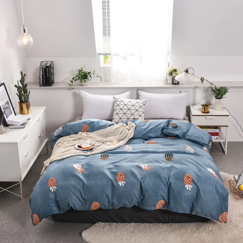 1pc Blue Space Nebula Printed Duvet Cover with Zipper Twin Full Queen King Quilt Cover Comforter Case Bedding Set Bedclothes Hot