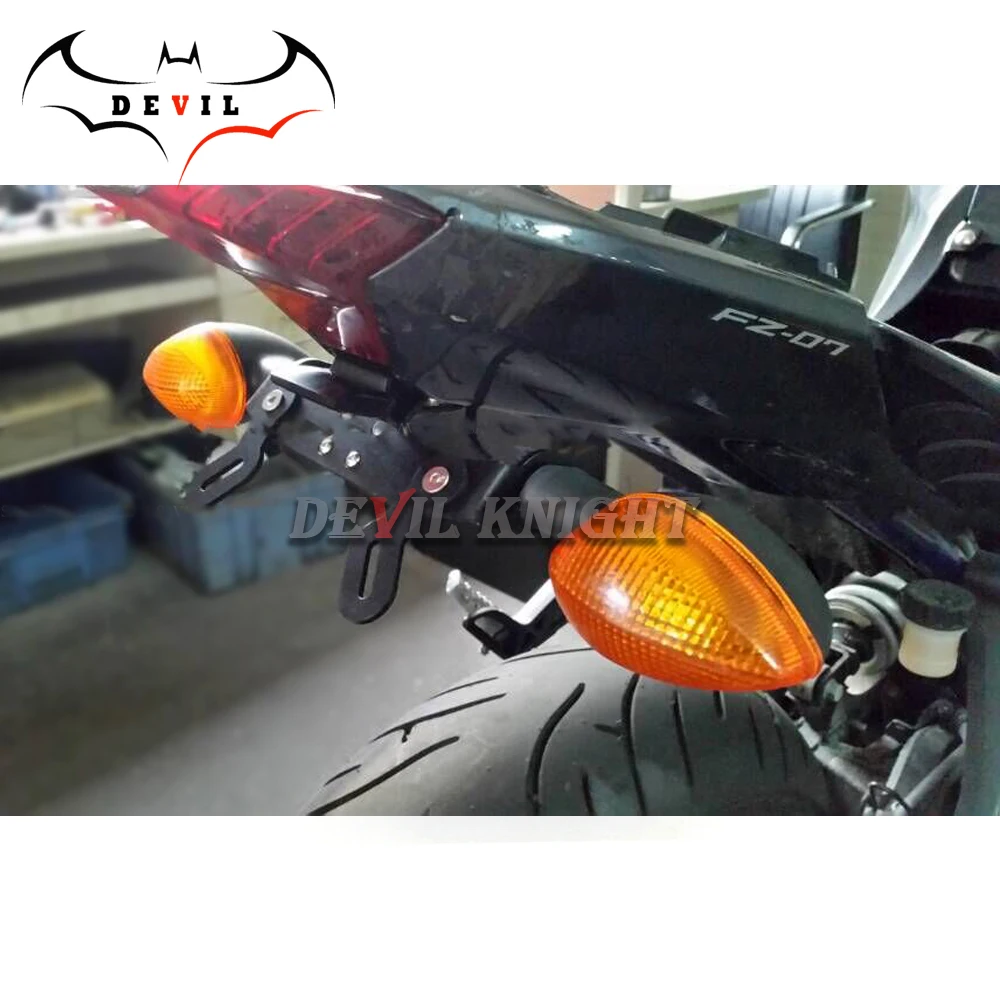 Держатель номерного знака Светодиодная лампа для YAMAHA MT07 FZ07 MT-07 FZ-07 2014 15 16 17 18 1920