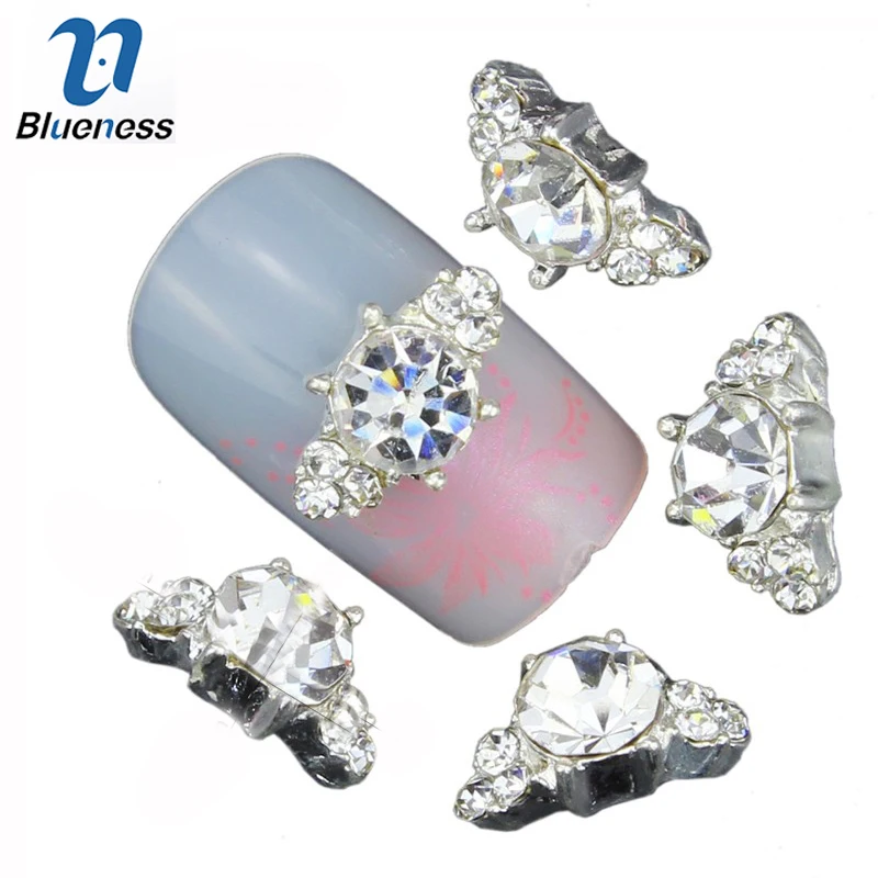 стразы для ногтей на ногти 10 шт./лот Bijoux Ongles 3D дизайн горный хрусталь украшения H DIY