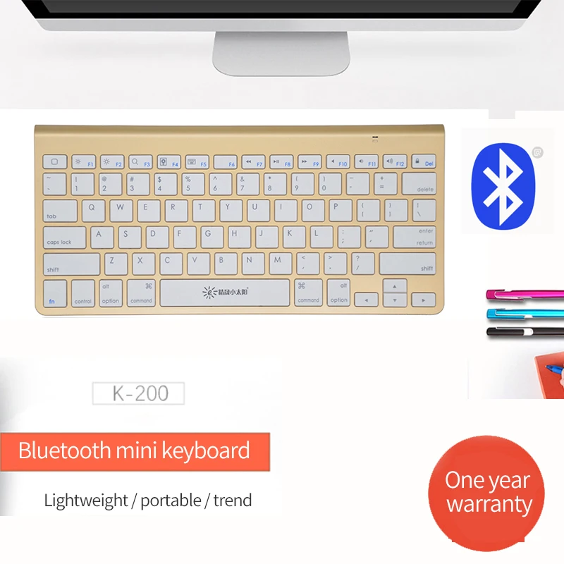 Беспроводная клавиатура Bluetooth 3 0 для планшета ноутбука смартфона поддержка iOS